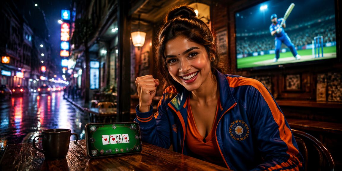 Mumbai cricket betting neon lights at night